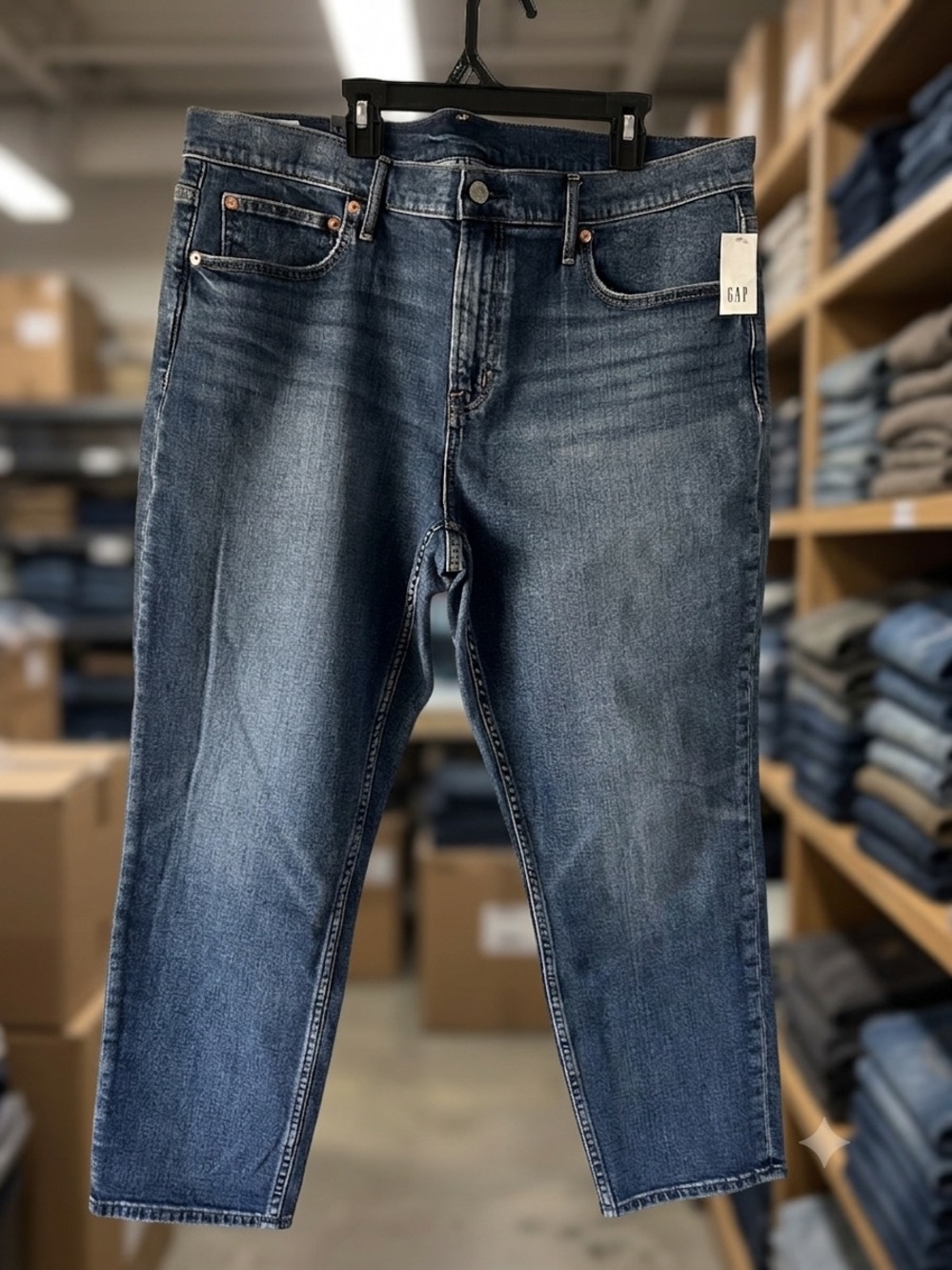 GAP women Medium Wash Straight Jeans
